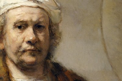 Rembrandt - Autoritratto (dettaglio) da Rembrandt Harmensz. van Rijn