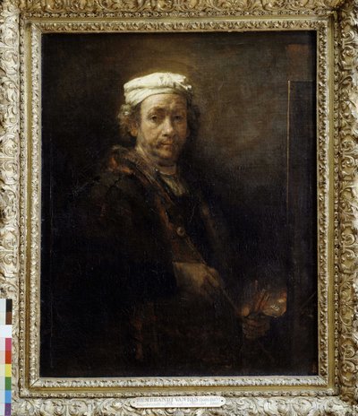 Rembrandt anziano davanti a un cavalletto (1660) da Rembrandt van Rijn