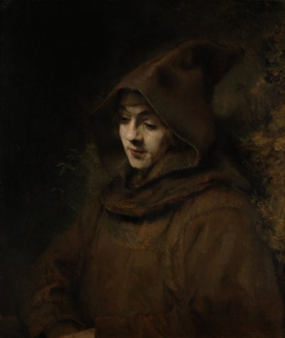 Tito, figlio di Rembrandt, in abito da monaco da Rembrandt van Rijn