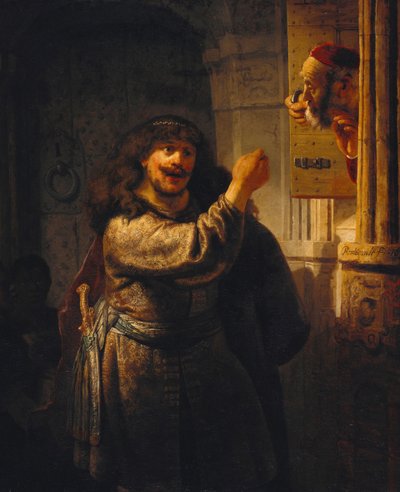Sansone minaccia suo suocero da Rembrandt van Rijn
