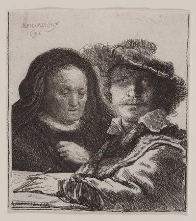 Autoritratto con la madre dell