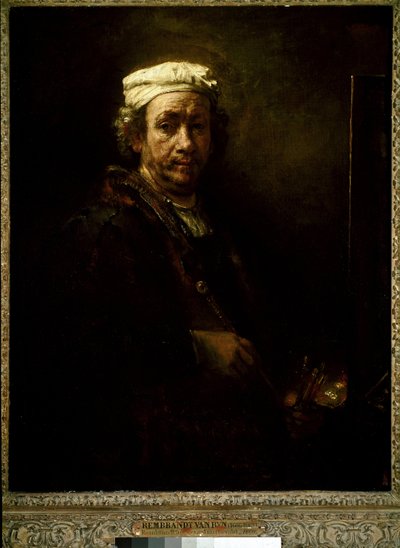 Autoritratto al cavalletto da Rembrandt van Rijn