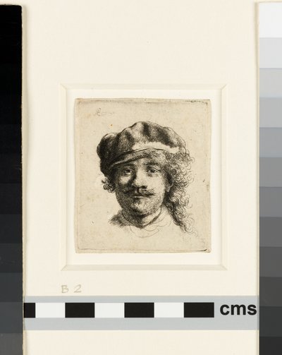 Autoritratto con berretto morbido, c.1634 da Rembrandt van Rijn