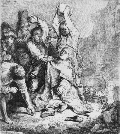Lapidazione di Santo Stefano da Rembrandt van Rijn
