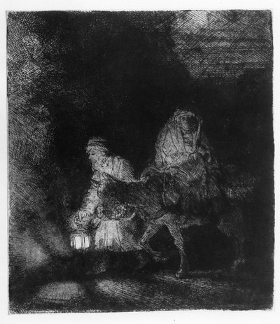 La fuga in Egitto da Rembrandt van Rijn