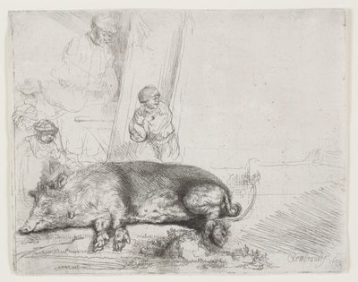 Il maiale da Rembrandt van Rijn