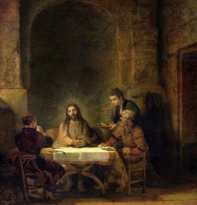 La cena di Emmaus da Rembrandt van Rijn
