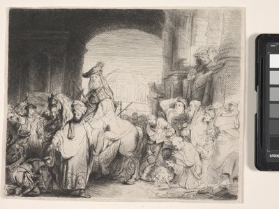 Il trionfo di Mardocheo da Rembrandt Harmensz. van Rijn