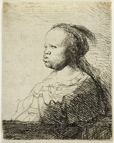 La Negressa Bianca, c.1630 da Rembrandt Harmensz. van Rijn