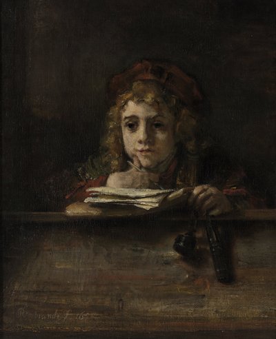 Tito alla sua scrivania da Rembrandt Harmensz. van Rijn