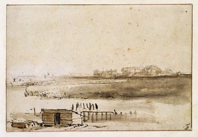 Veduta di Houtewaal da Rembrandt van Rijn