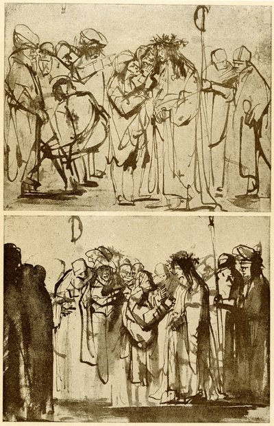Derisione di Cristo da Rembrandt van Rijn