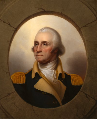 George Washington tipo oblò, c. 1853 da Rembrandt Peale