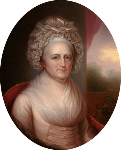 Ritratto di Martha Washington da Rembrandt Peale