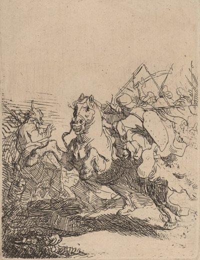 Combattimento di cavalleria da Rembrandt van Rijn