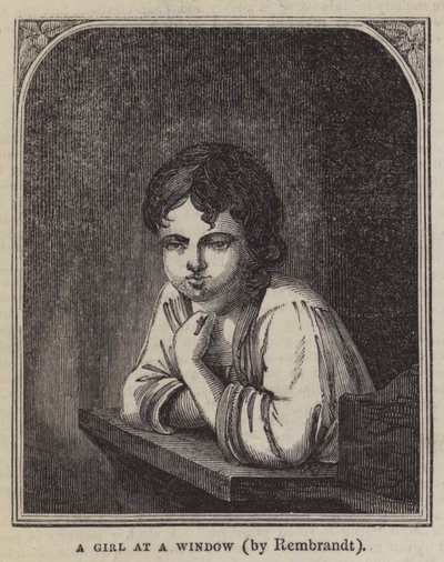Una ragazza alla finestra da Rembrandt van Rijn