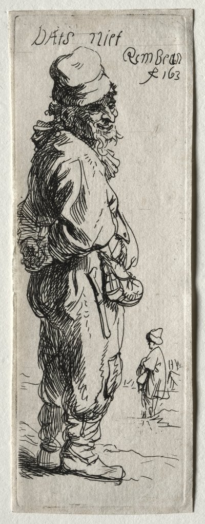Un contadino risponde: non è niente, probabilmente 1634 da Rembrandt van Rijn