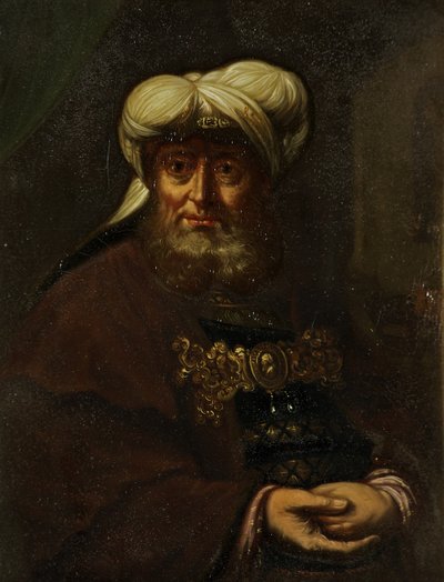 Un Rabbino (Re Uzzia colpito dalla lebbra), c.1764-85 da Rembrandt van Rijn