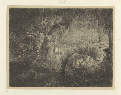 Adorazione dei pastori: scena notturna da Rembrandt van Rijn