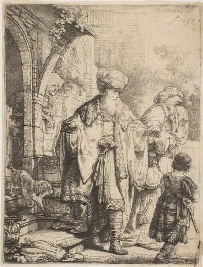 Abramo scaccia Agar e Ismaele, 1637 da Rembrandt van Rijn