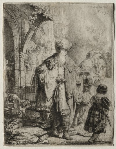 Abramo scaccia Agar e Ismaele da Rembrandt van Rijn