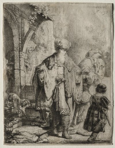 Abramo scaccia Agar e Ismaele, 1637 da Rembrandt van Rijn