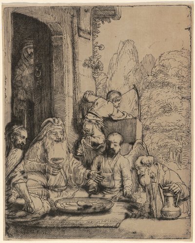 Abramo che ospita gli angeli da Rembrandt van Rijn