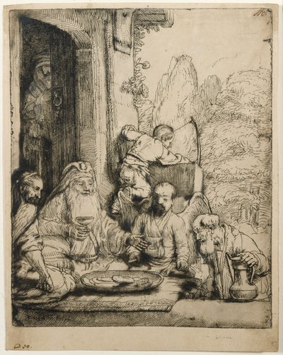 Abramo che ospita gli angeli da Rembrandt van Rijn