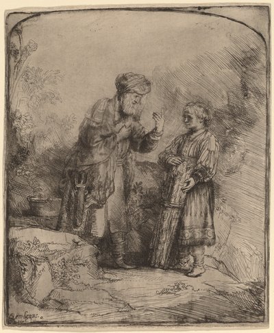 Abramo e Isacco da Rembrandt van Rijn