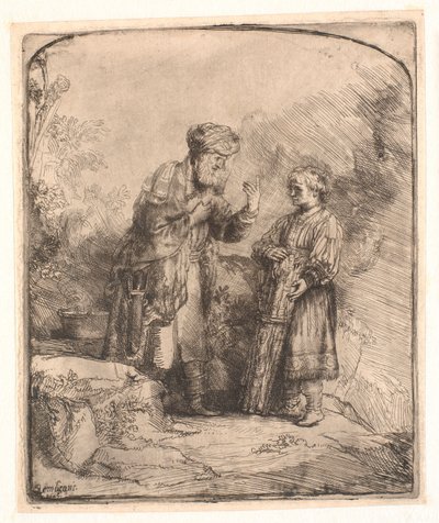 Abramo e Isacco da Rembrandt van Rijn