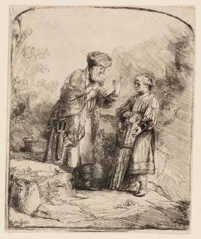 Abramo e Isacco da Rembrandt van Rijn