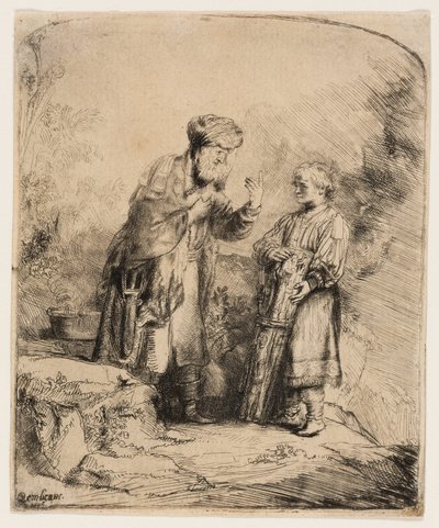 Abramo e Isacco da Rembrandt van Rijn
