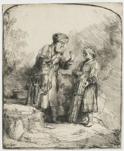 Abramo e Isacco da Rembrandt van Rijn