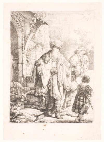 Abramo scaccia Agar e Ismaele da Rembrandt van Rijn