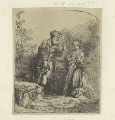 Abramo e Isacco da Rembrandt van Rijn