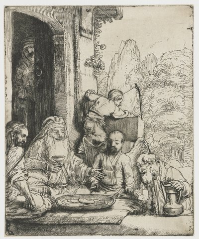 Abramo che ospita gli angeli da Rembrandt van Rijn