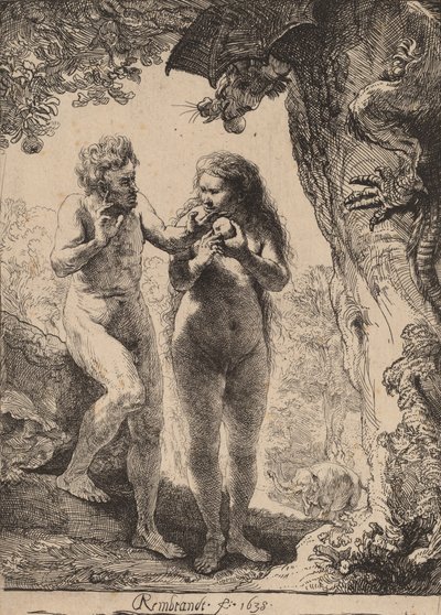 Adamo ed Eva da Rembrandt van Rijn