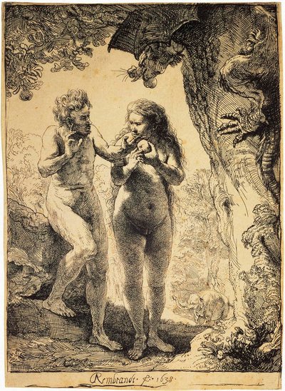 Adamo ed Eva da Rembrandt van Rijn