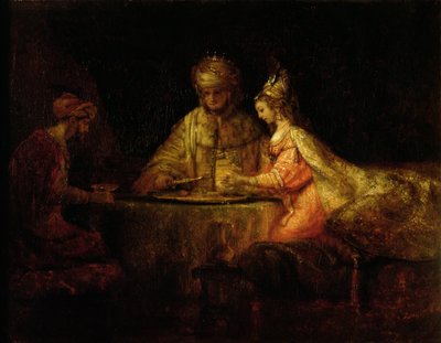 Assuero (Serse), Aman ed Ester da Rembrandt van Rijn