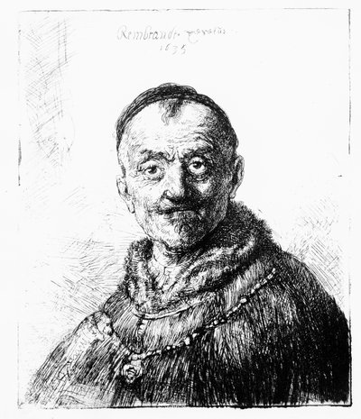 Una Testa Orientale, 1635 da Rembrandt van Rijn