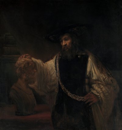 Aristotele con un busto di Omero da Rembrandt van Rijn