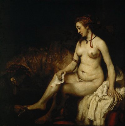 Betsabea al bagno Betsabea con la lettera di re Davide da Rembrandt van Rijn