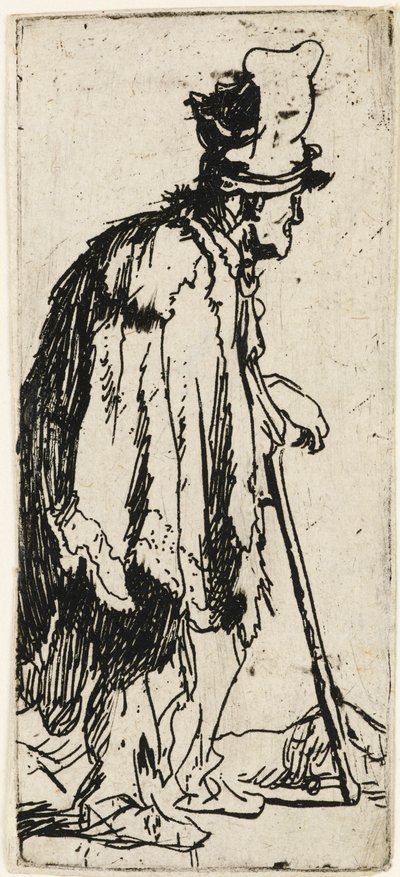 Mendicante con mano storpia da Rembrandt van Rijn