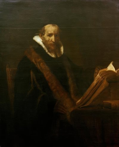 Ritratto di Johannes Cornelisz. Sylvius (?) da Rembrandt van Rijn