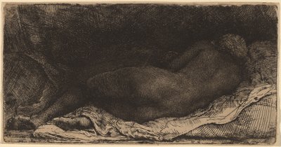 Donna Nera Distesa da Rembrandt van Rijn