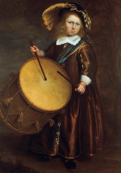 Ragazzo con tamburo, XVII secolo da Rembrandt van Rijn