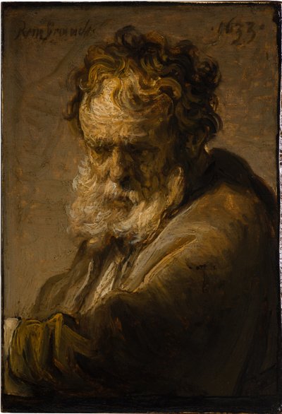 Busto di un vecchio barbuto da Rembrandt van Rijn
