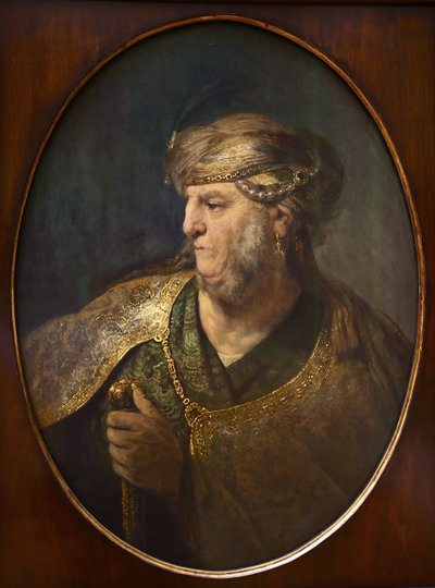 Busto di un uomo in abito orientale, 1633 da Rembrandt van Rijn