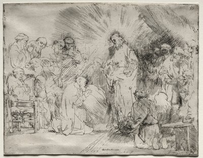 Cristo appare agli apostoli, 1656 da Rembrandt van Rijn