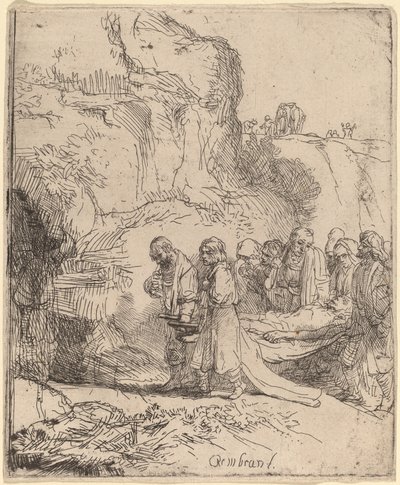 Cristo portato al sepolcro da Rembrandt van Rijn